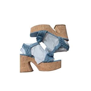 Nine West Wedge Jean western cork wedges  Sandals – Size 8.5M